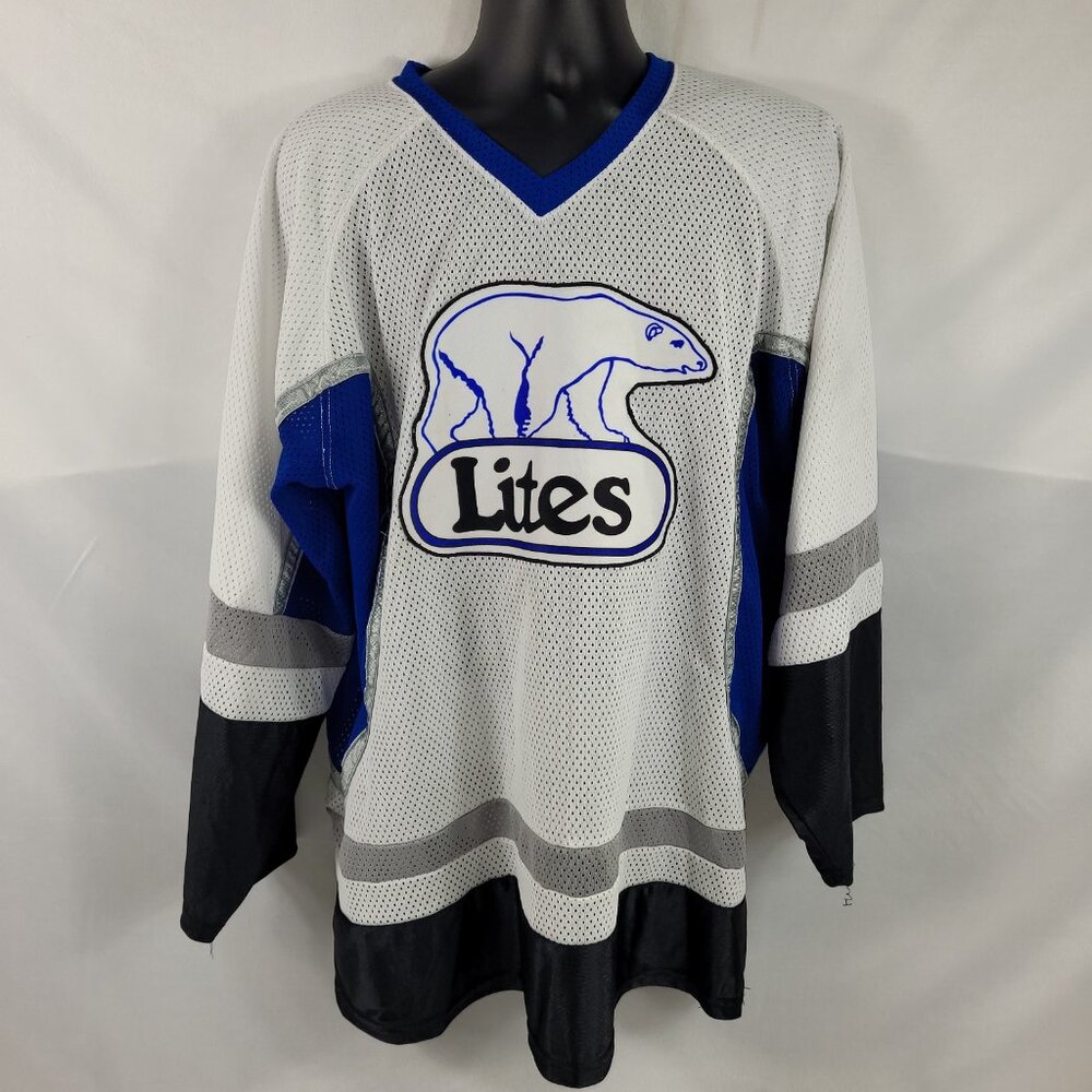 Labatt Lites Vintage Beer Hockey Jersey Mens size XL
